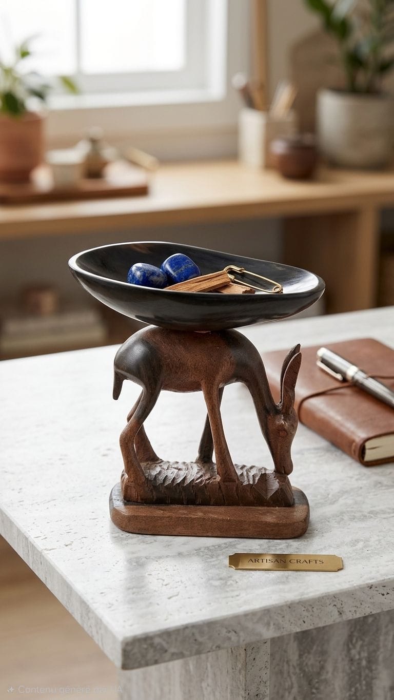 HOLDER WOOD GAZELLE COCOA SUPPORT