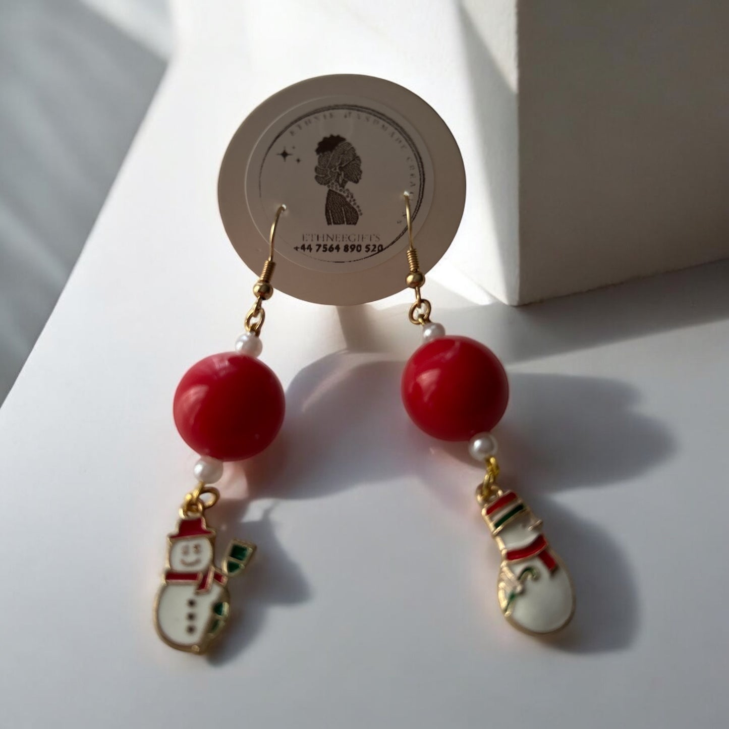 ETHNEEGIFTS XMAS Earrings Beads & Krobo