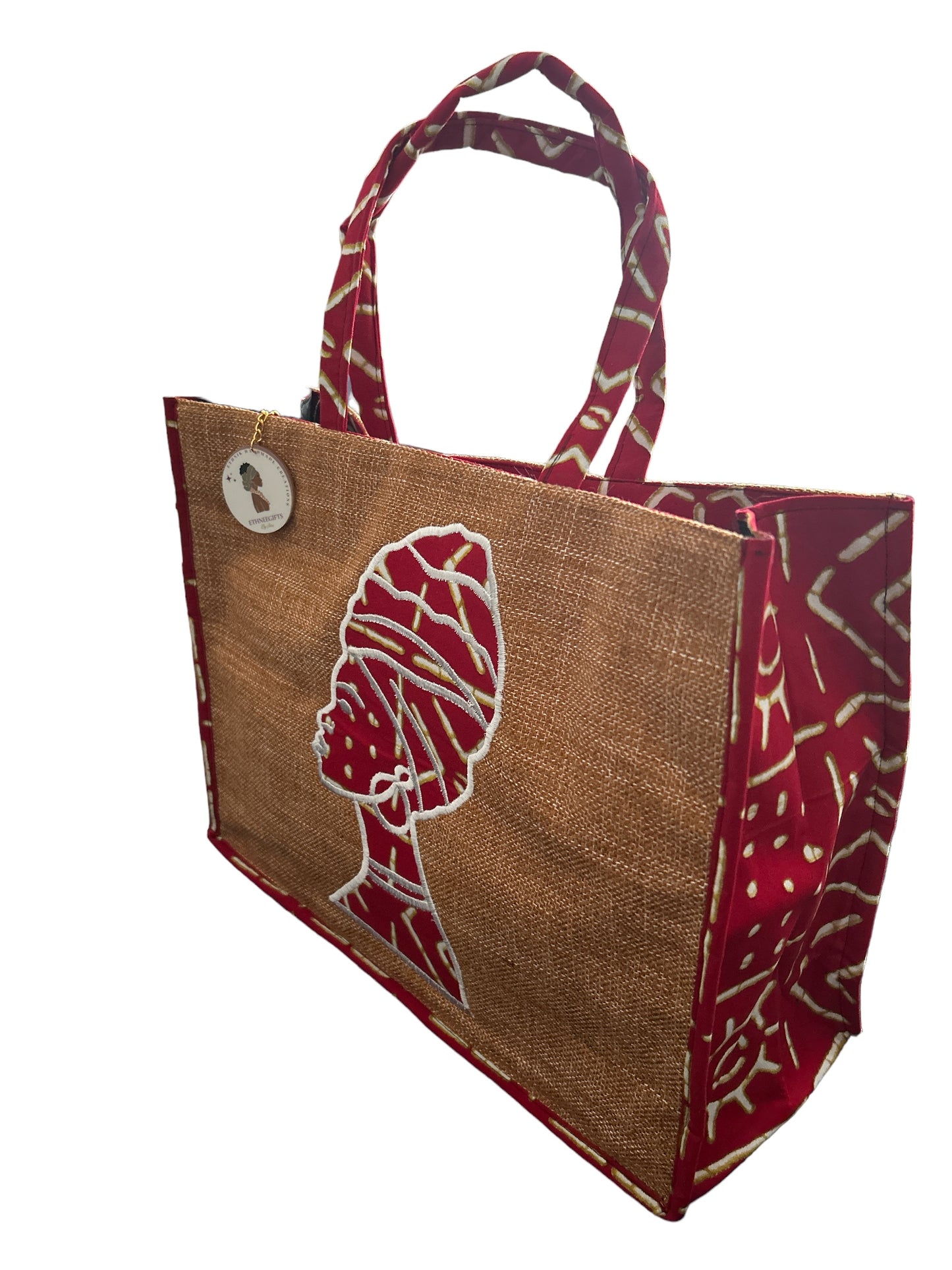 ETHNEEK BURLAP TOTES BAG