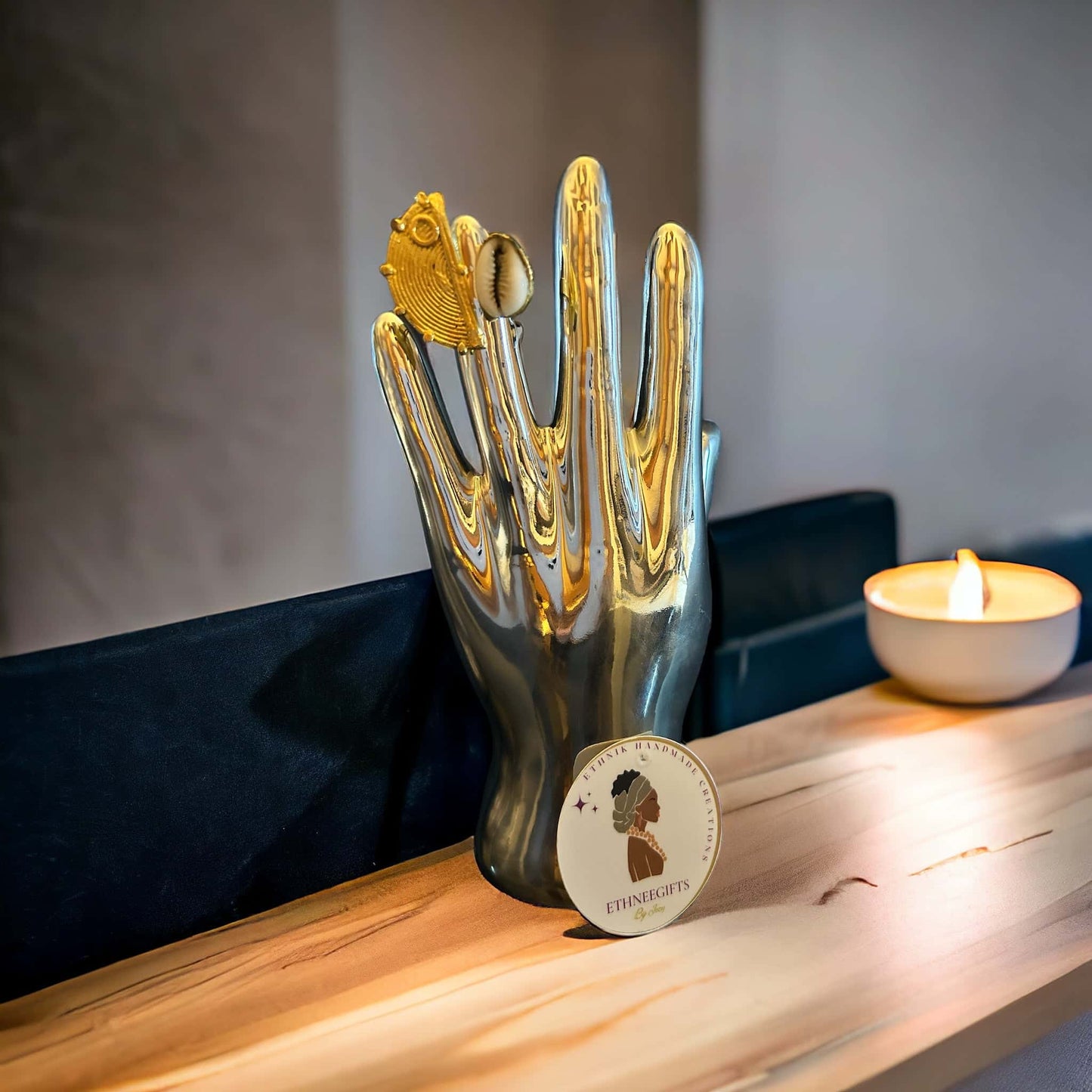 ETHNEEK RINGS WORLD "COWRIE SHELL"