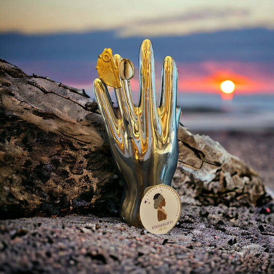 ETHNEEK RINGS WORLD "COWRIE SHELL"