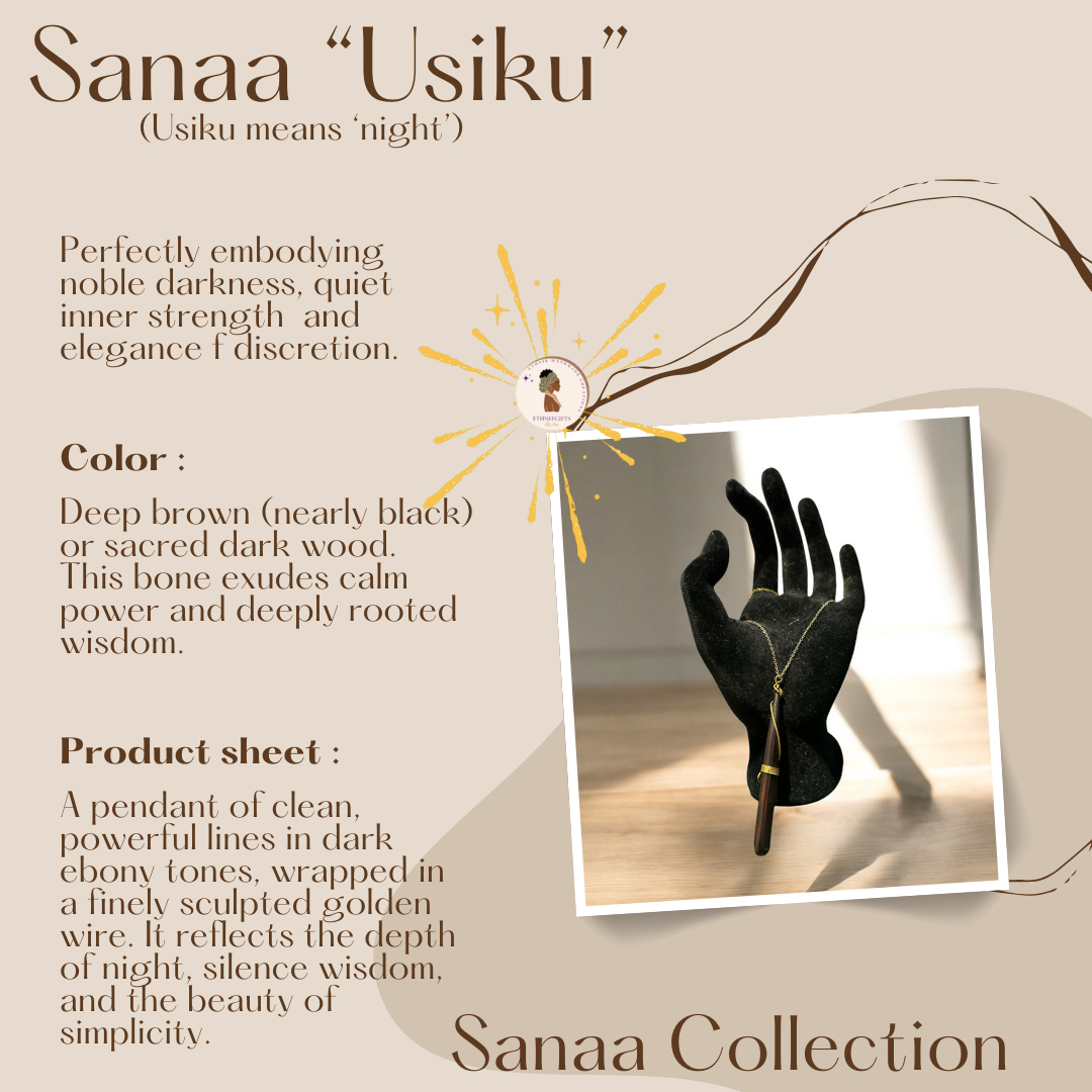 Necklace SANAA "USIKU"