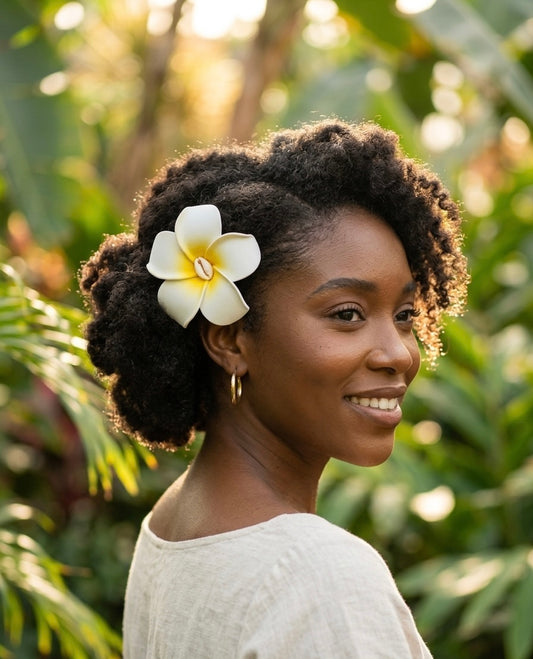 Large Flower Clip Double Hair - ETHNEEGIFTS