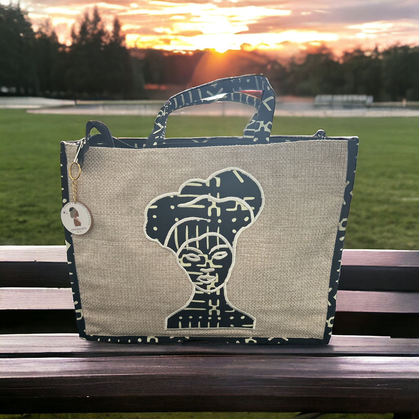 ETHNEEGIFTS - ETHNEEK BURLAP TOTES BAG