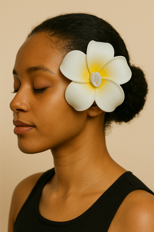 Medium Flower Clip Hair Yellow - ETHNEEGIFTS