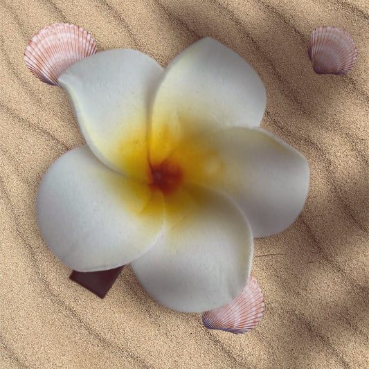 Small Flower Clip Hair White - ETHNEEGIFTS