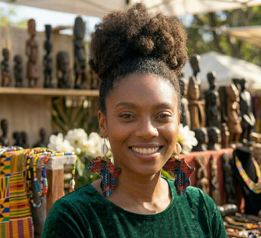 Earrings SANAA Africa Wax Gold