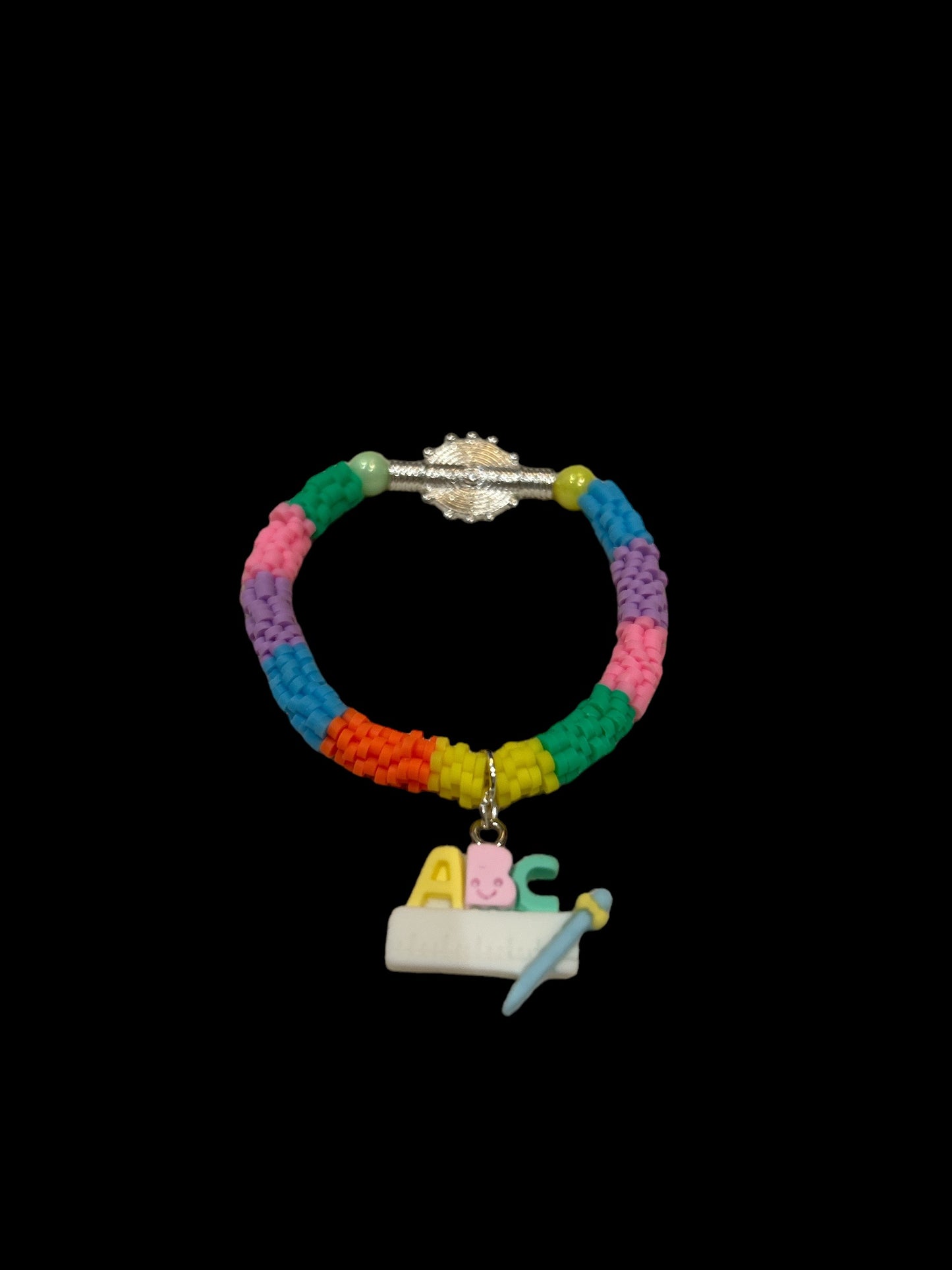 ETHNEEGIFTS - BRACELET KIDS Rainbow ALPHABET