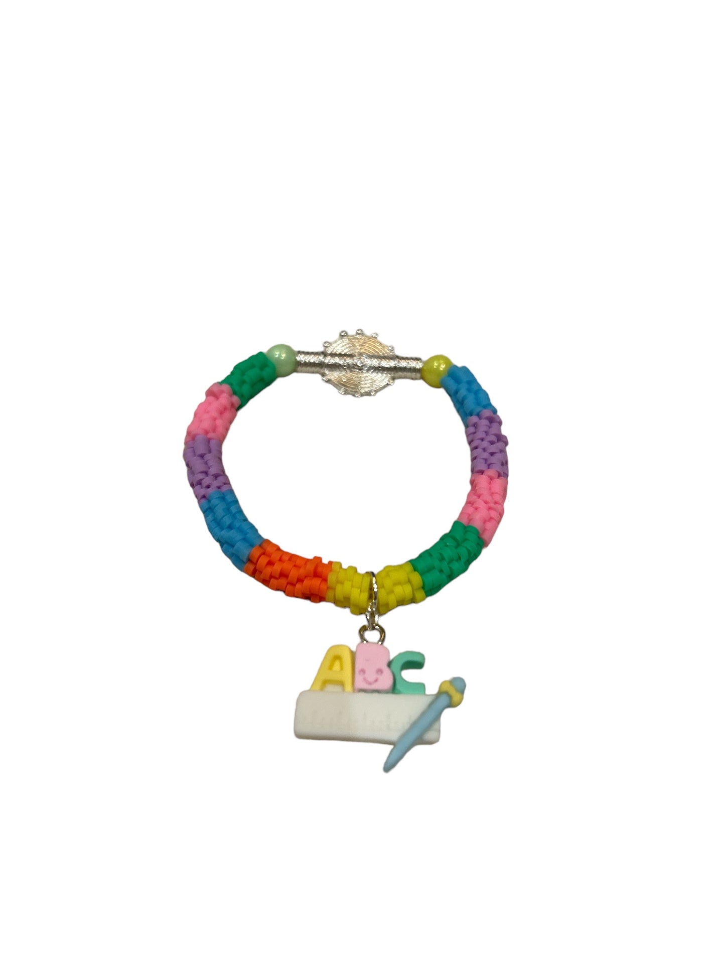 ETHNEEGIFTS - BRACELET KIDS Rainbow ALPHABET