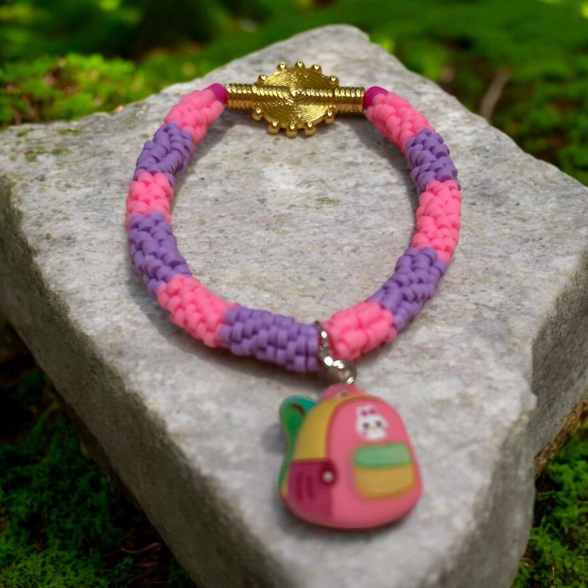 ETHNEEGIFTS - BRACELET KIDS Pink Purple BACKPACK