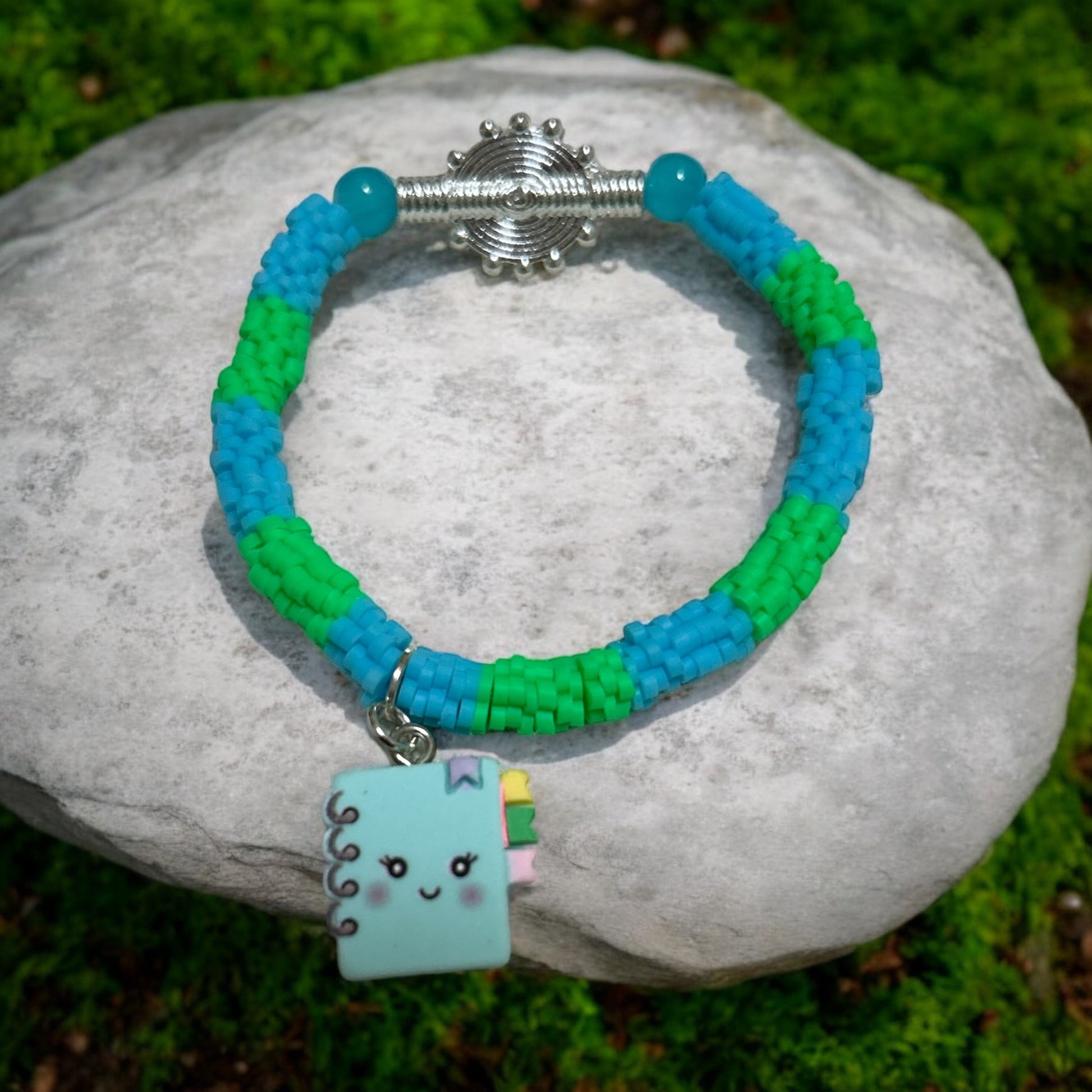 ETHNEEGIFTS - BRACELET KIDS Blue Green ORGANIZER