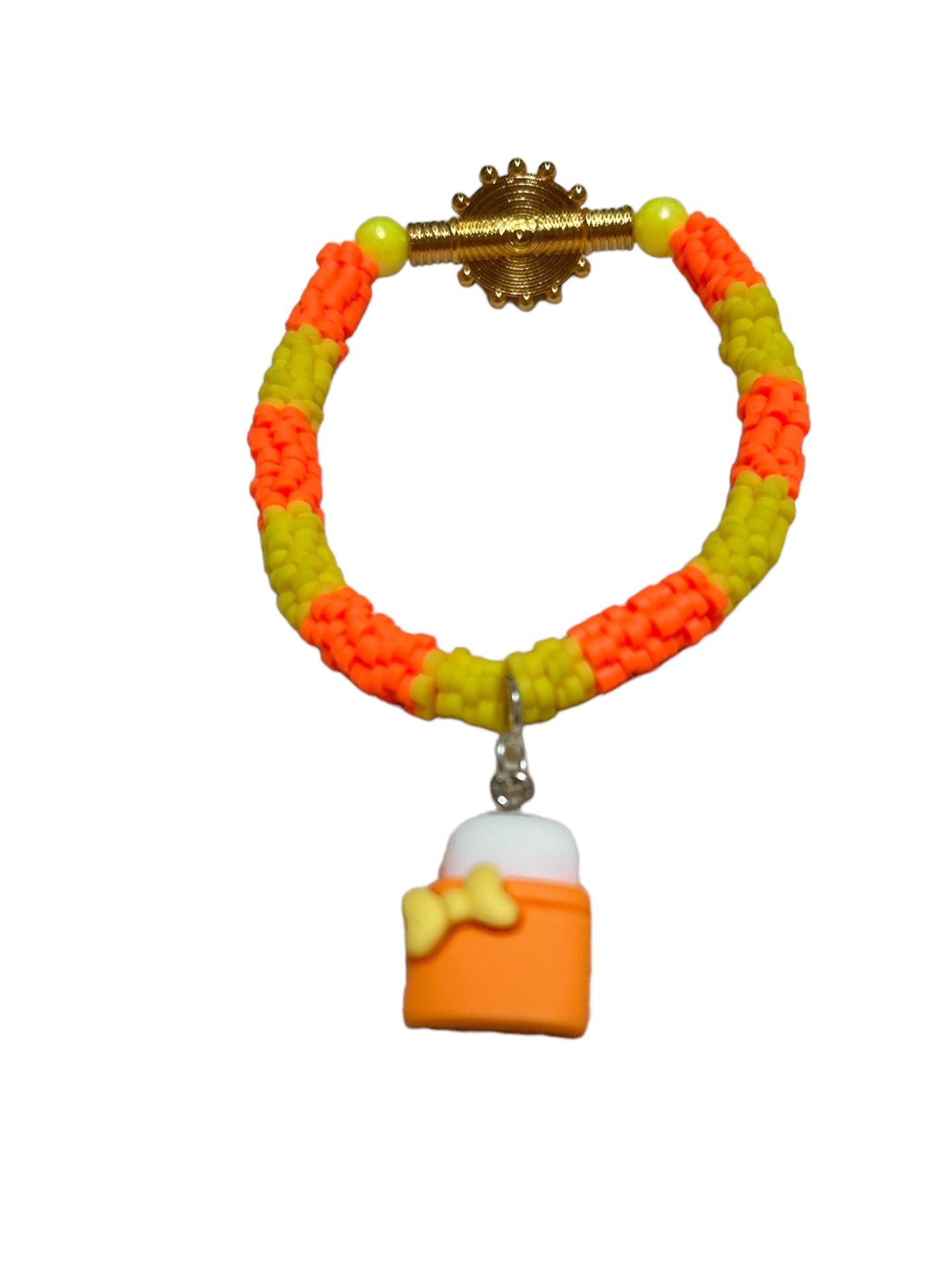 ETHNEEGIFTS - BRACELET KIDS Yellow Orange ERASER