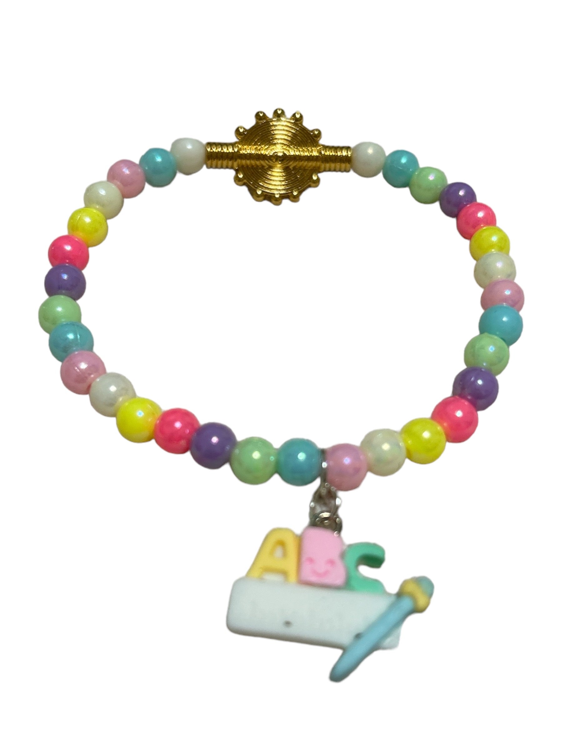 ETHNEEGIFTS - BRACELET KIDS Rainbow ALPHABET