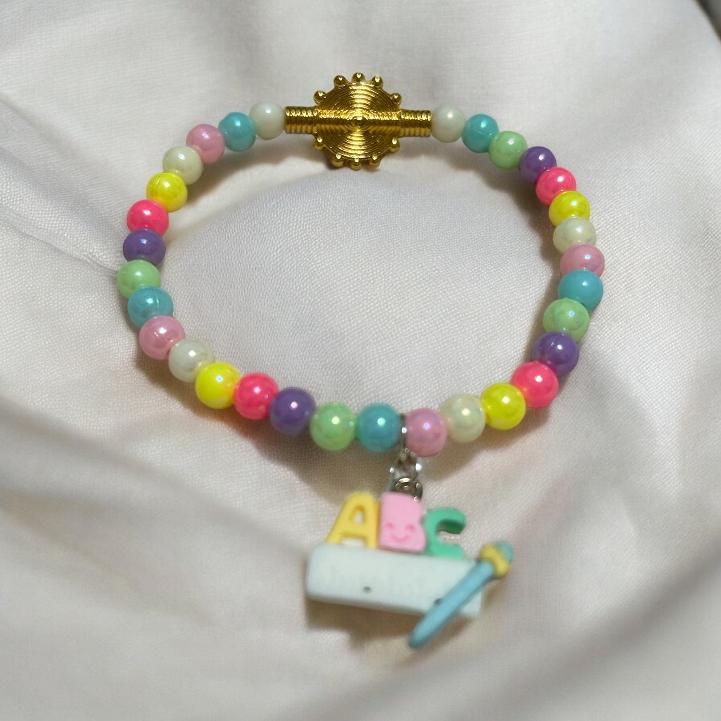 ETHNEEGIFTS - BRACELET KIDS Rainbow ALPHABET