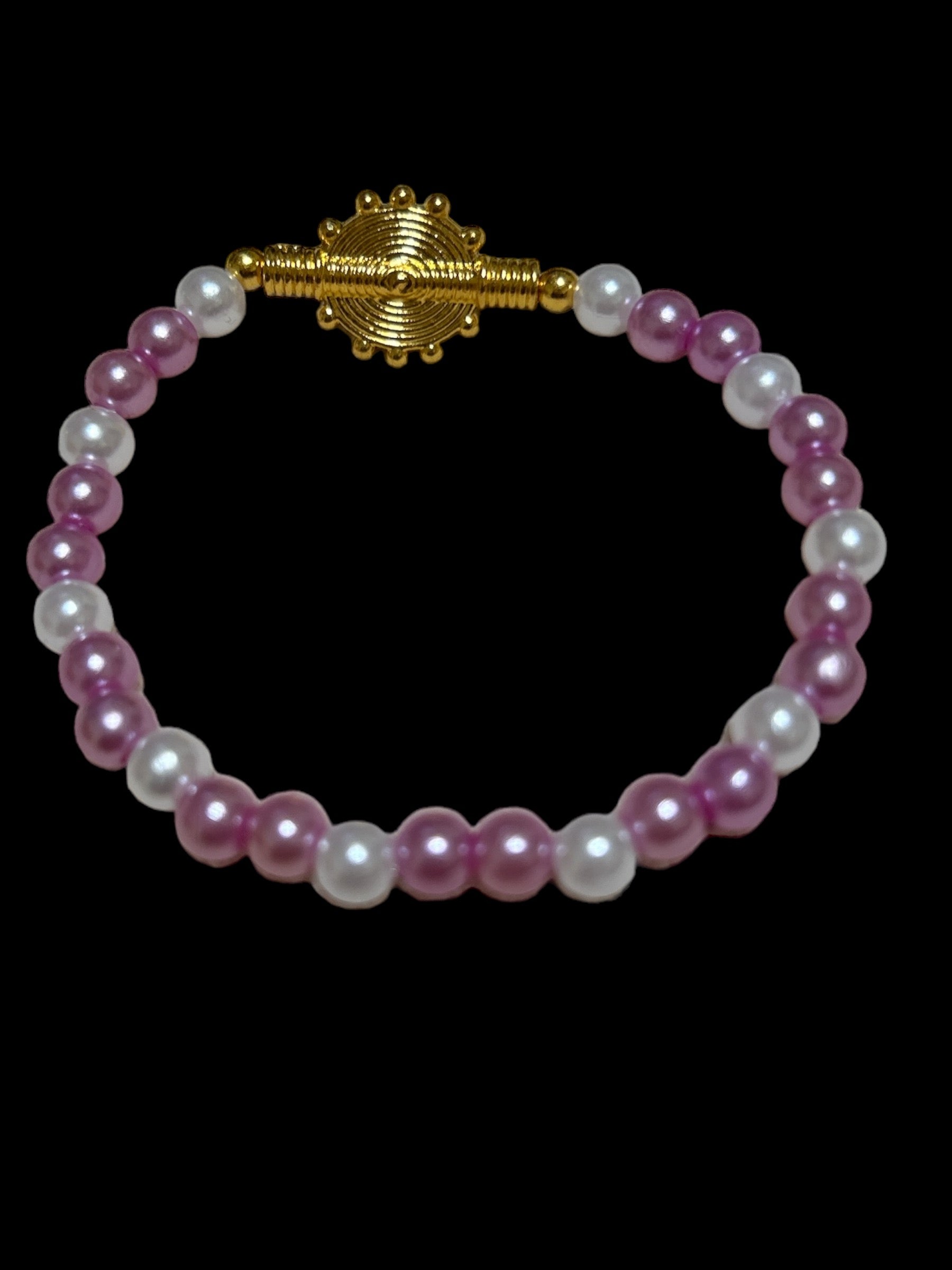 ETHNEEGIFTS - BRACELET KIDS Light Purple White