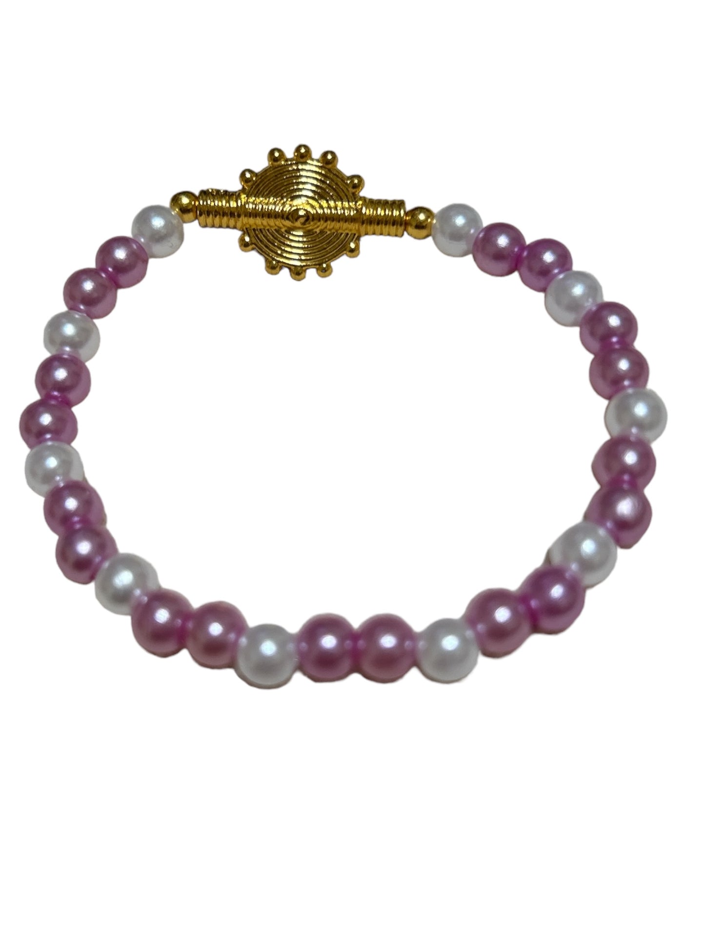 ETHNEEGIFTS - BRACELET KIDS Light Purple White