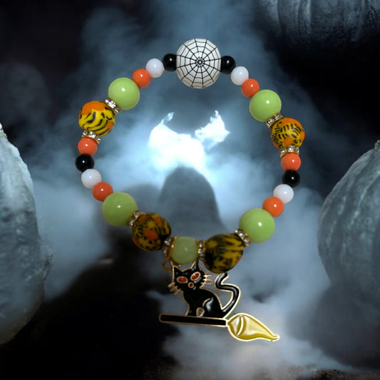 HALLOWEEN BRACELET Krobo & Akan weight Black