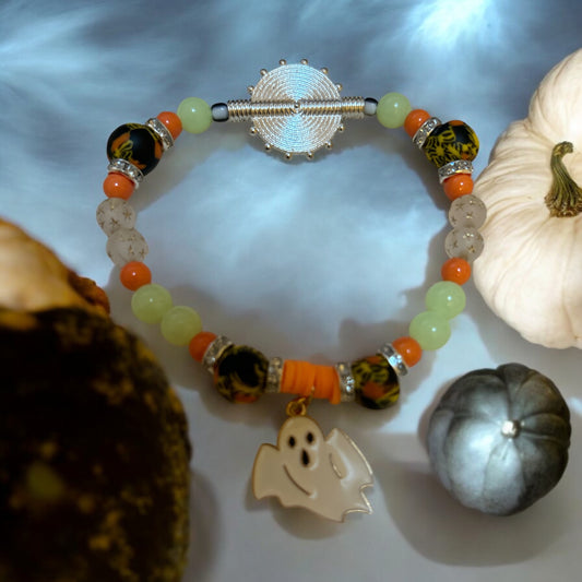 HALLOWEEN BRACELET Beads,Krobo & Akan weight Ghost