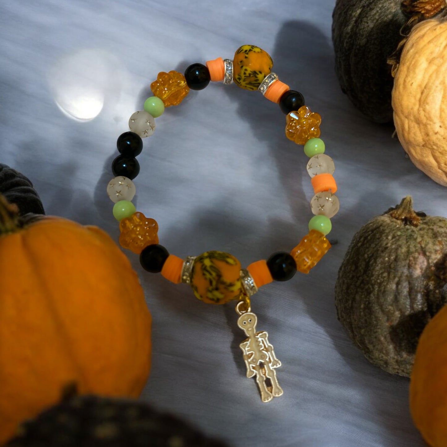 HALLOWEEN BRACELET Krobo & Akan weight Black