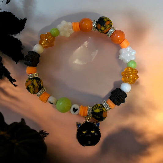 HALLOWEEN BRACELET Krobo & Akan weight Black