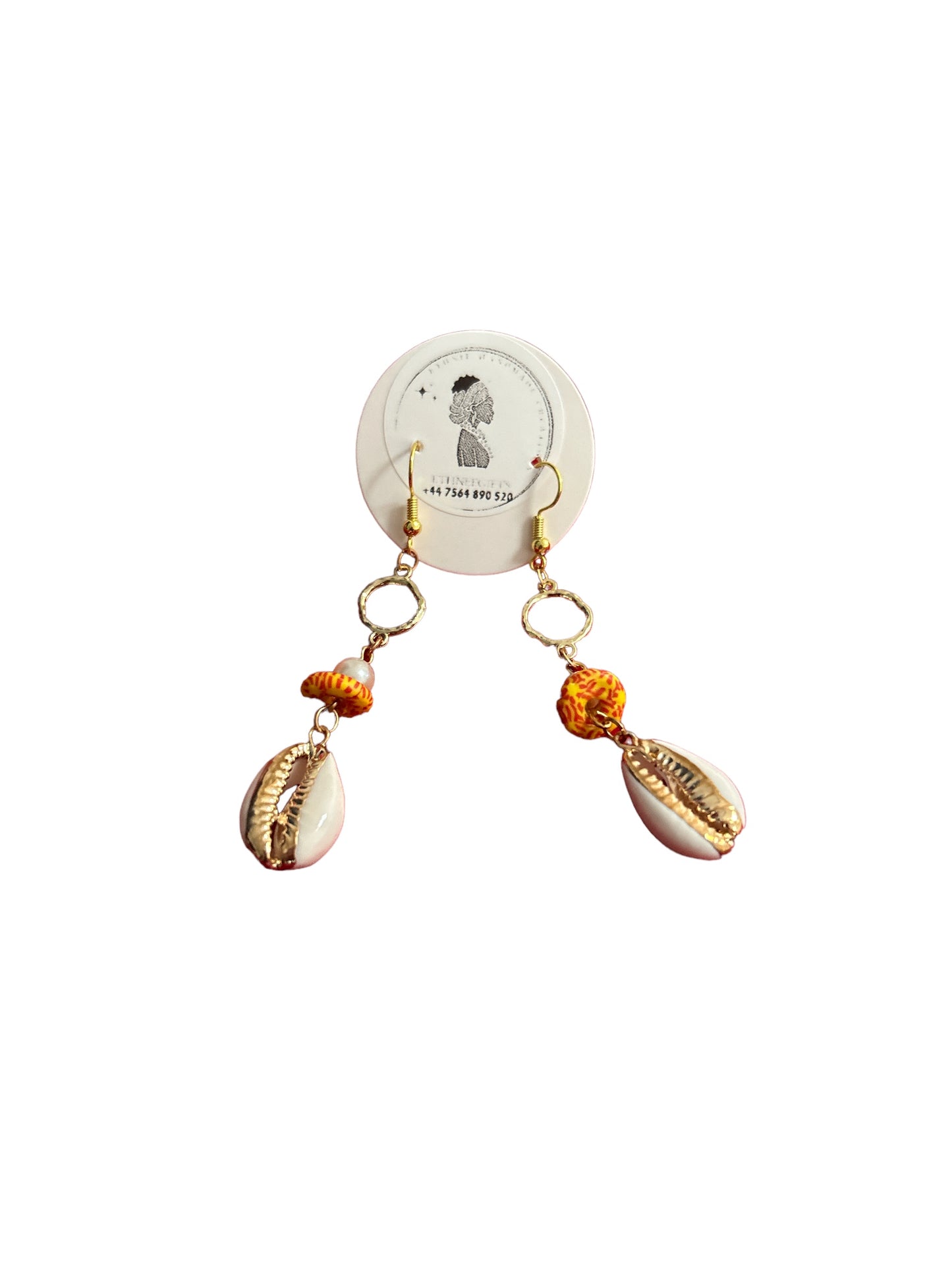 ETHNEEGIFTS - EARRINGS Gold " KEEP YOUR SMILE "