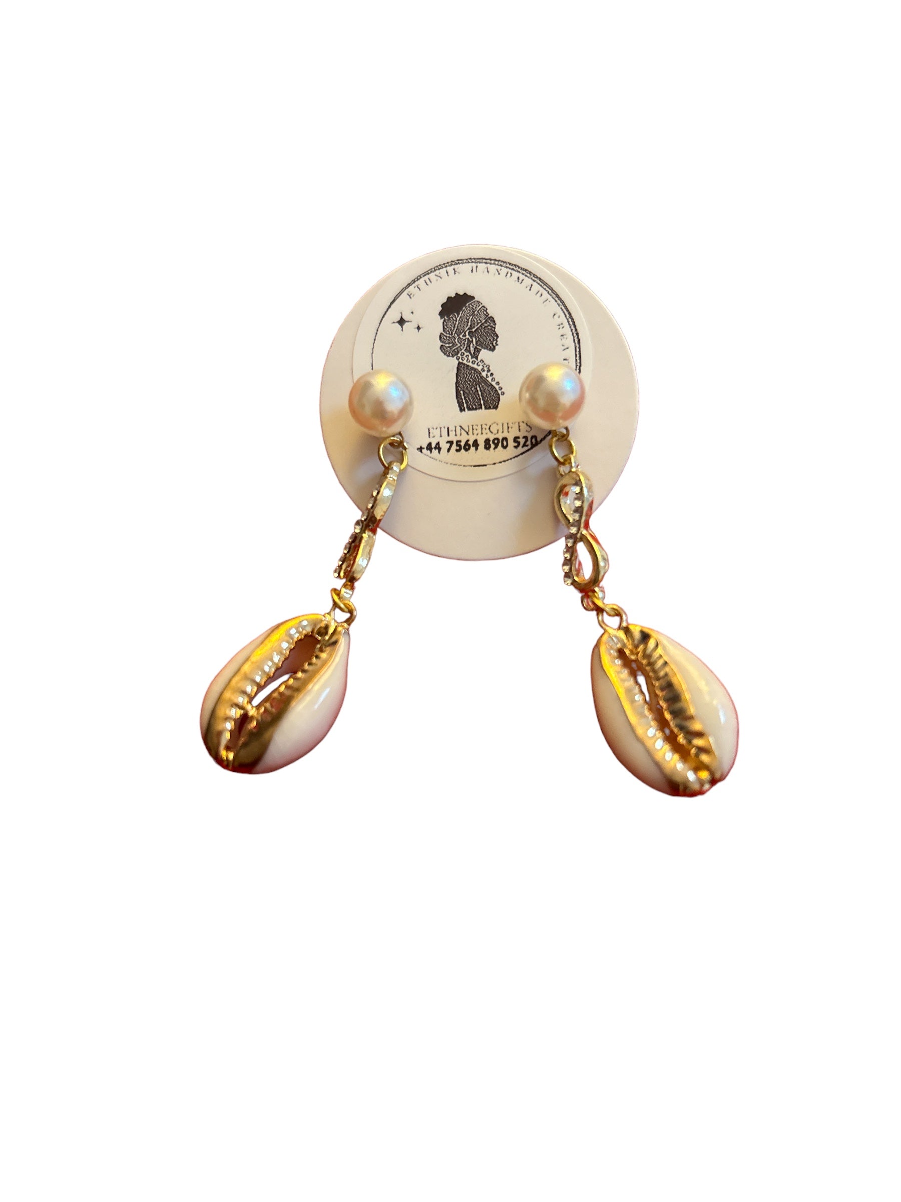 ETHNEEGIFTS - EARRINGS Gold " KEEP YOUR SMILE "