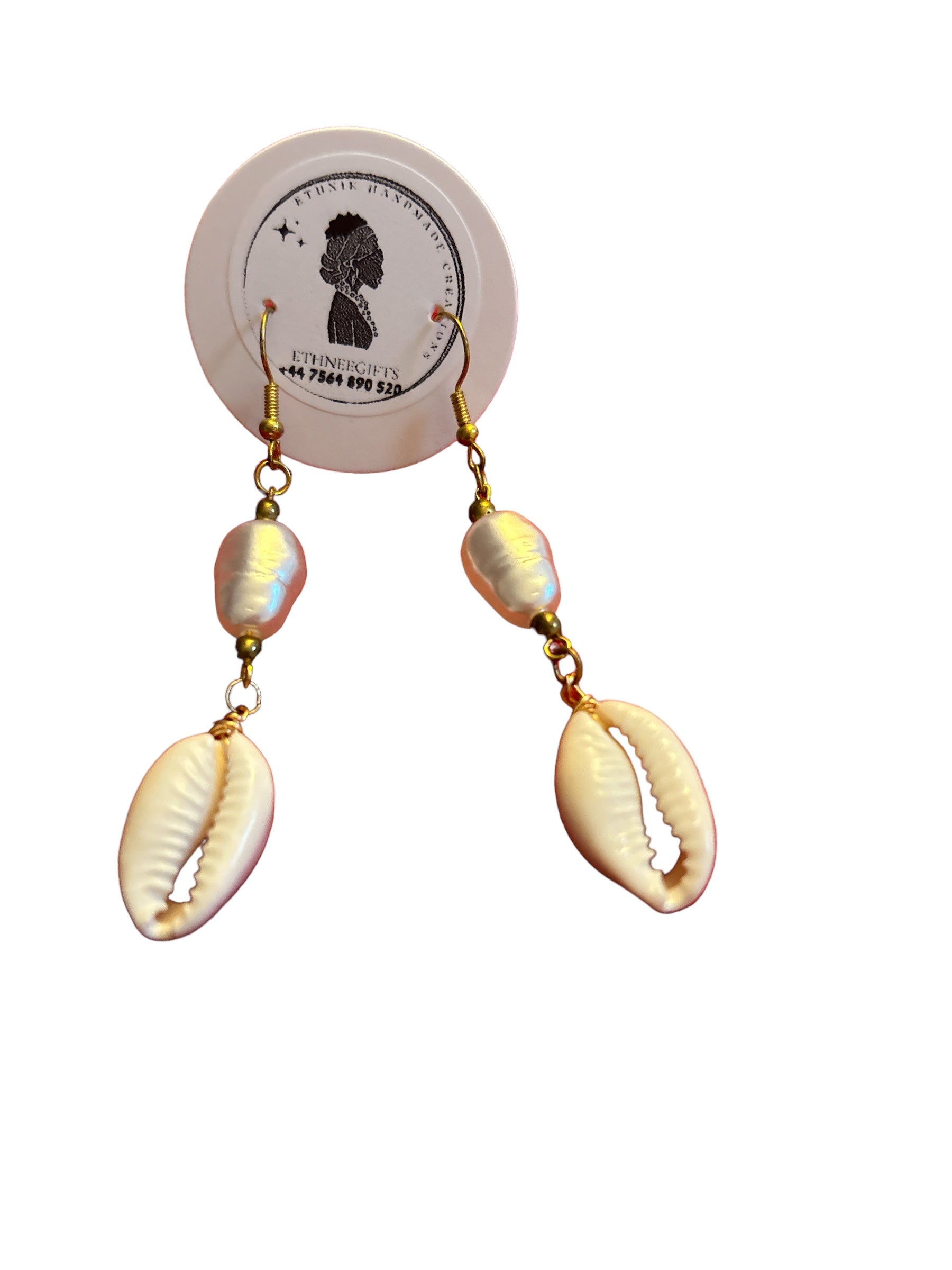 ETHNEEGIFTS - EARRINGS Gold " KEEP YOUR SMILE "