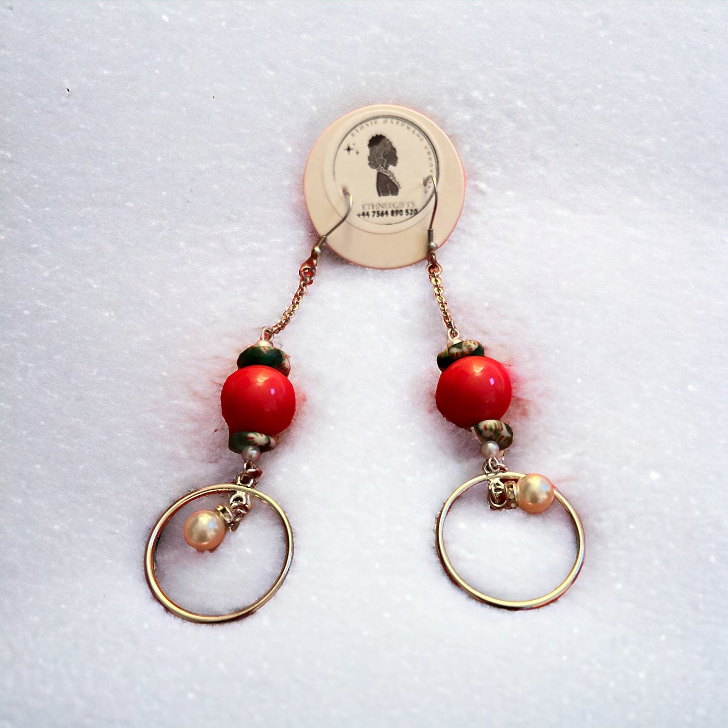 ETHNEEGIFTS - EARRINGS Silver " Be STRONG "