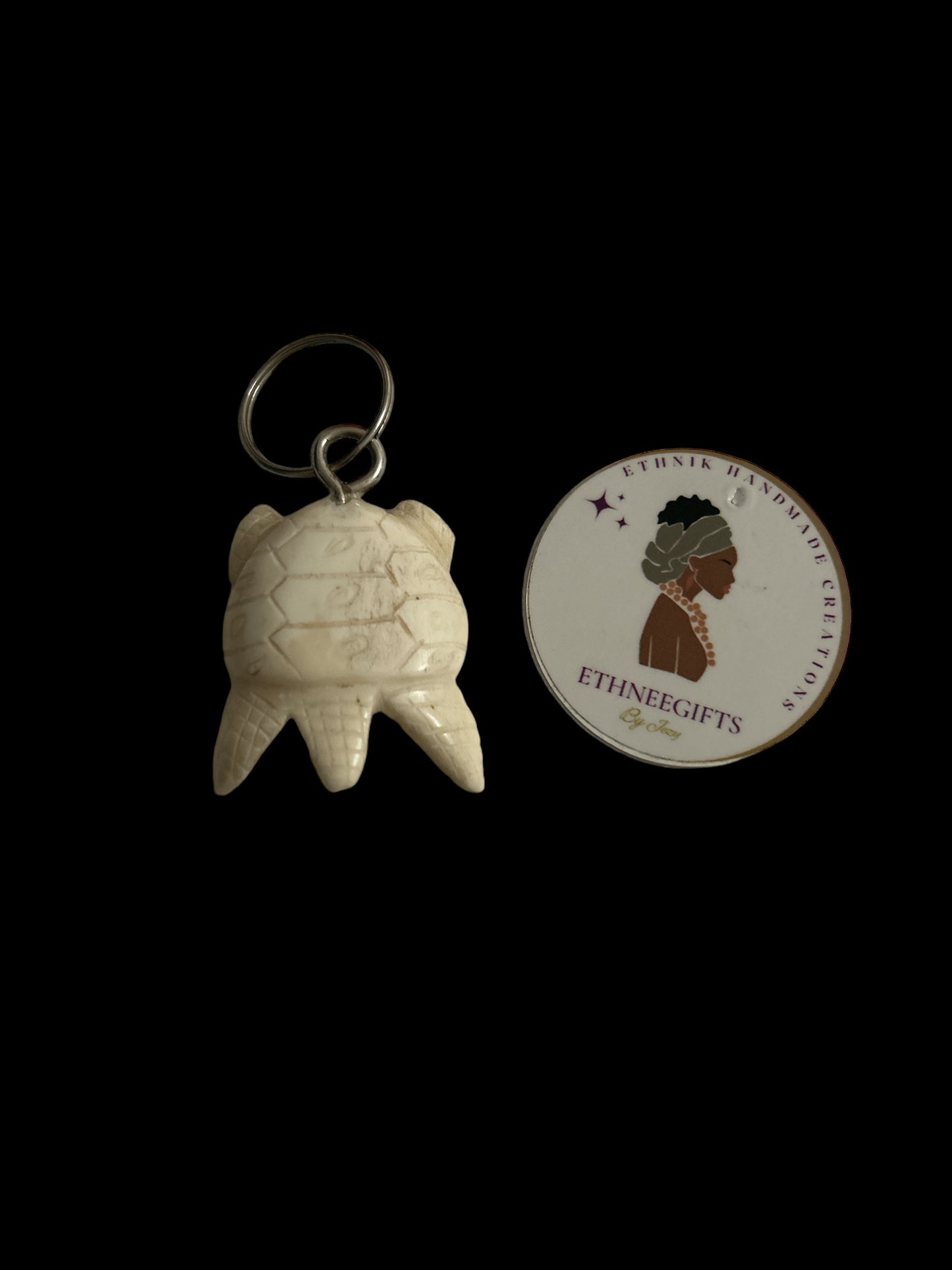 ETHNEEGIFTS - KEYRING " TORTUE "