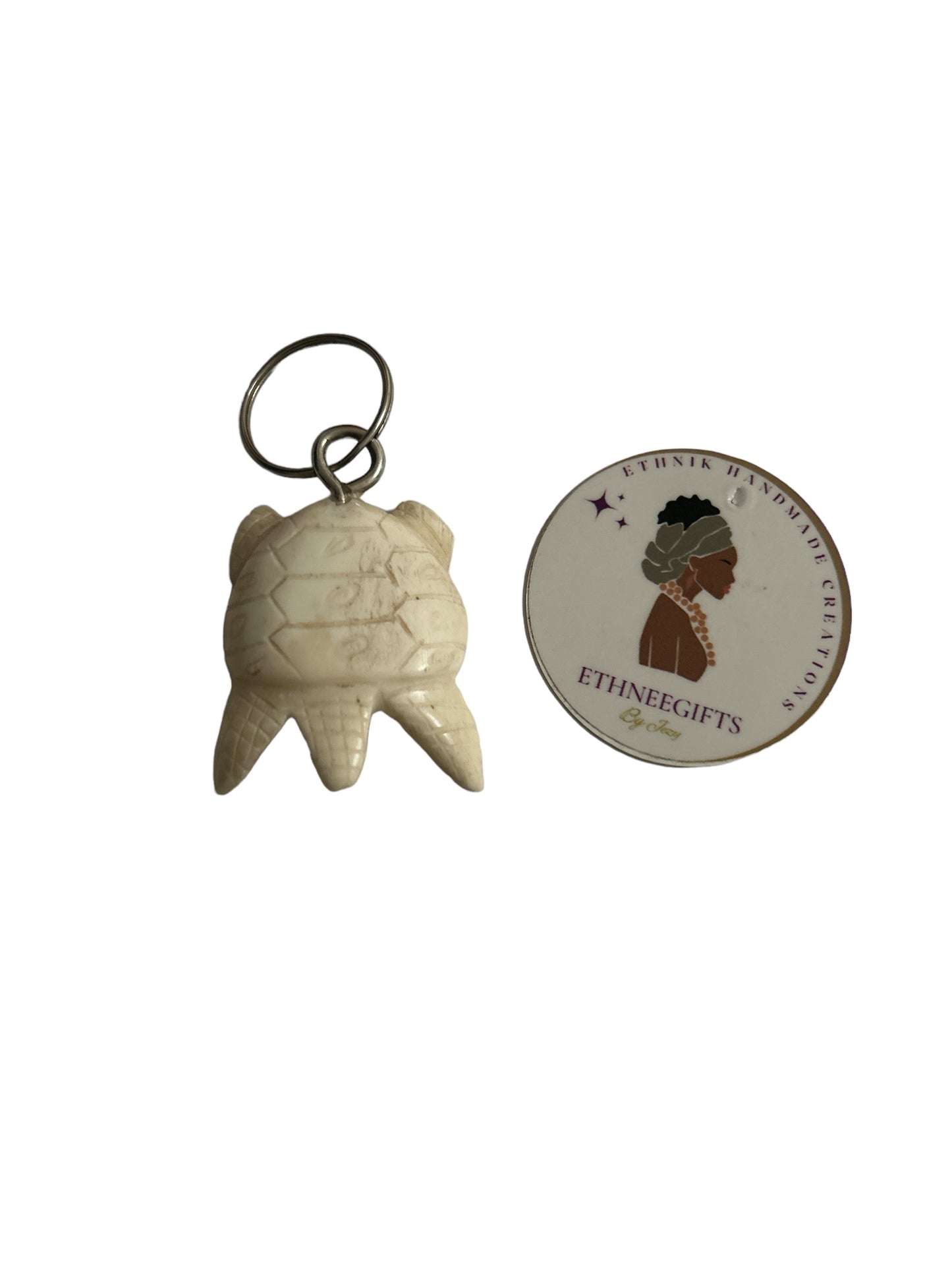 ETHNEEGIFTS - KEYRING " TORTUE "