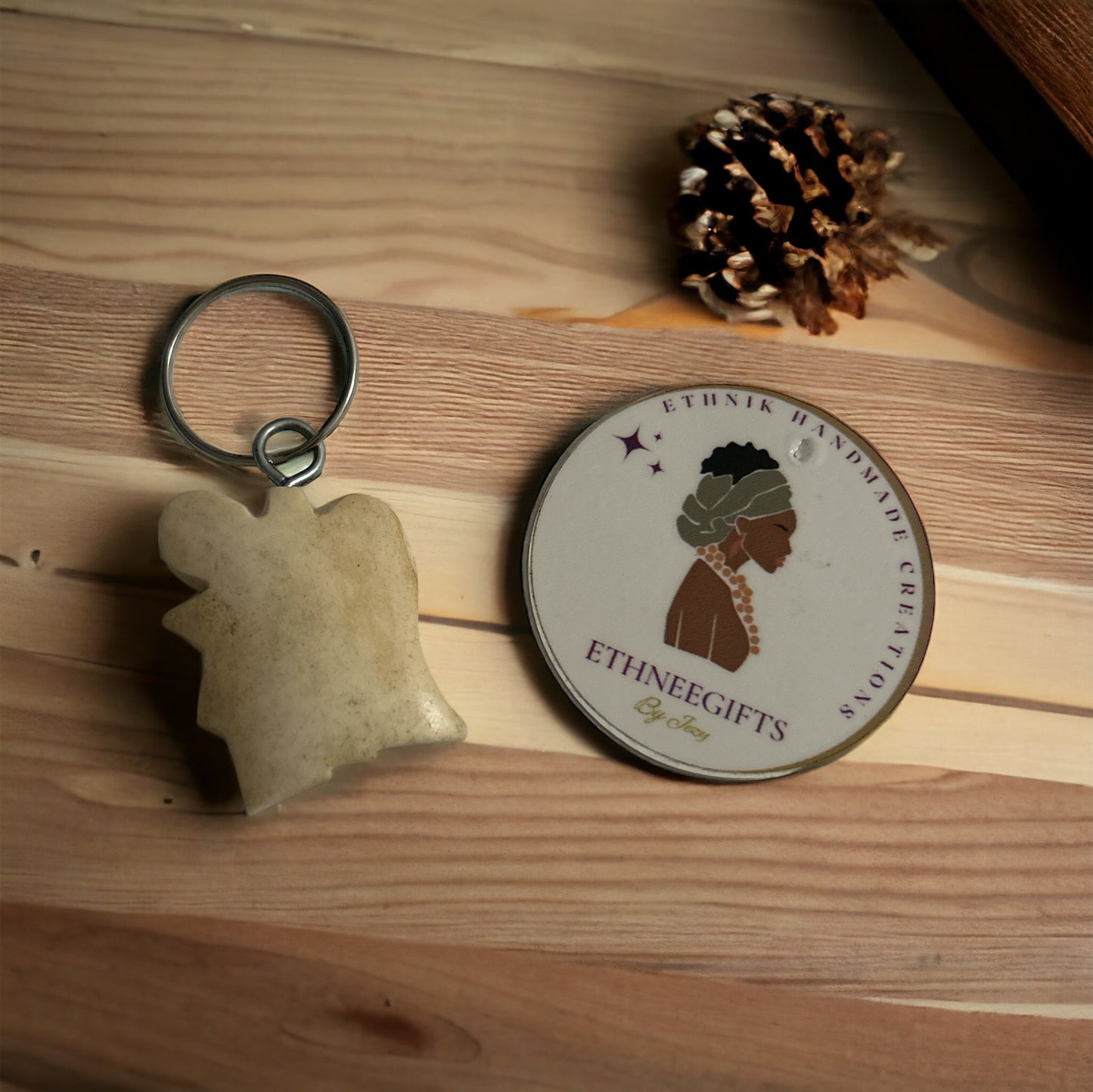 ETHNEEGIFTS - KEYRING " Côte d'Ivoire "