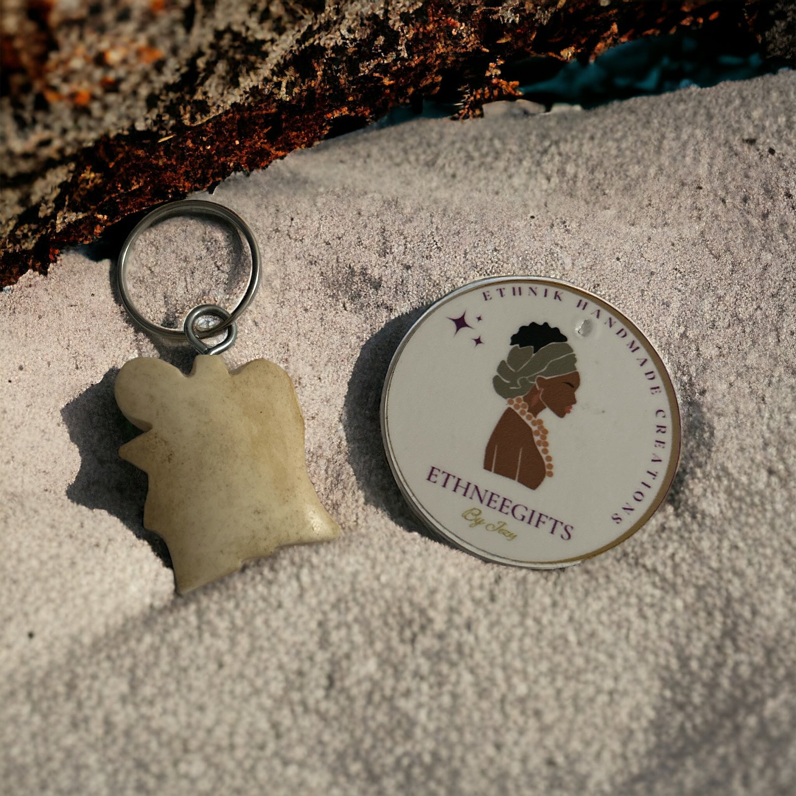 ETHNEEGIFTS - KEYRING " Côte d'Ivoire "