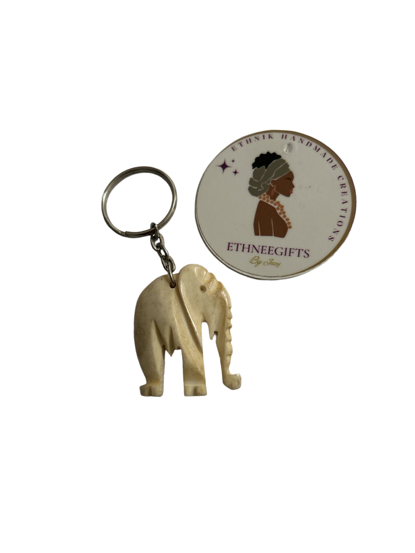 ETHNEEGIFTS - KEYRING " ELEPHANT "