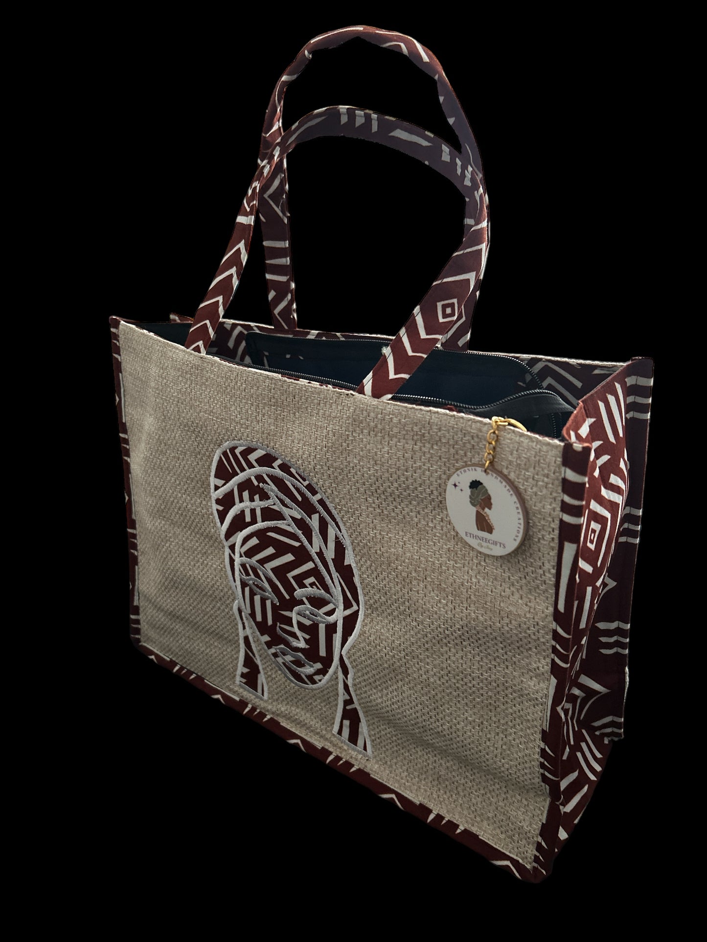 ETHNEEGIFTS - ETHNEEK BURLAP TOTES BAG