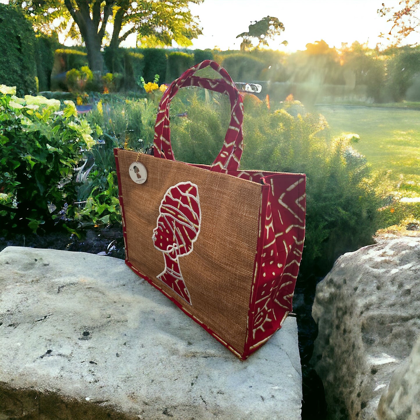 ETHNEEGIFTS - ETHNEEK BURLAP TOTES BAG