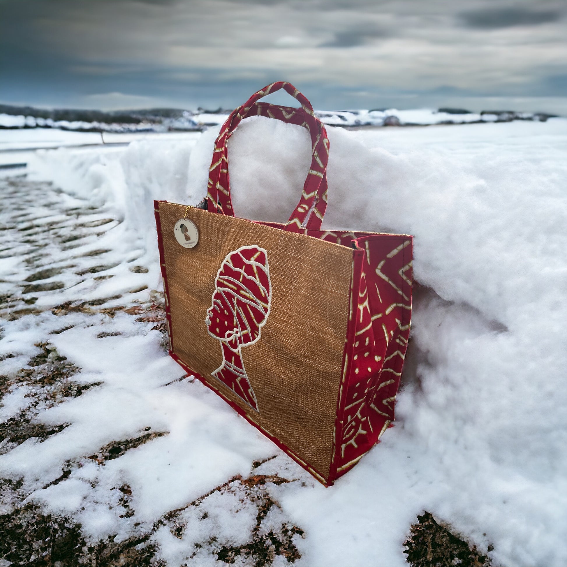 ETHNEEGIFTS - ETHNEEK BURLAP TOTES BAG