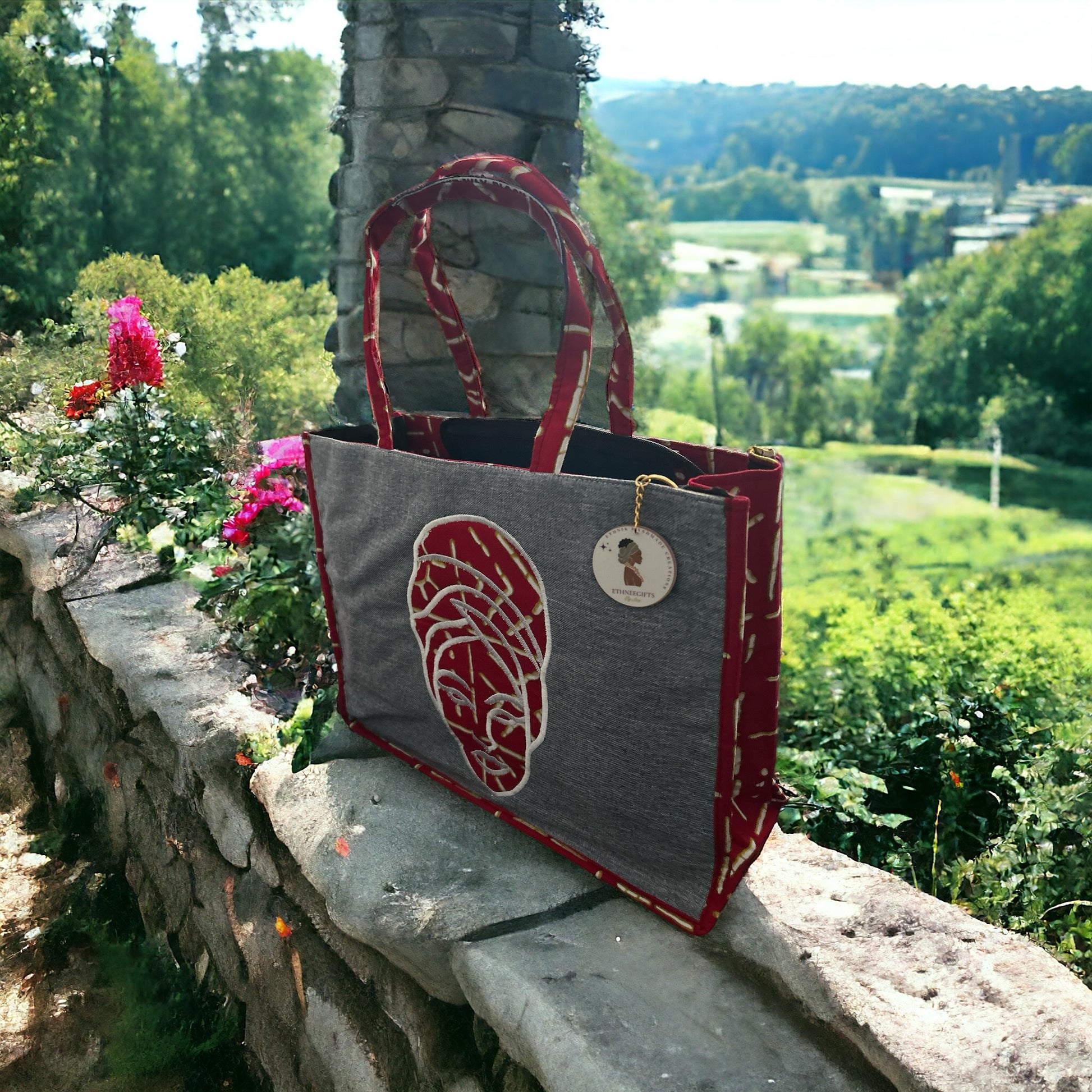 ETHNEEGIFTS - ETHNEEK BURLAP TOTES BAG