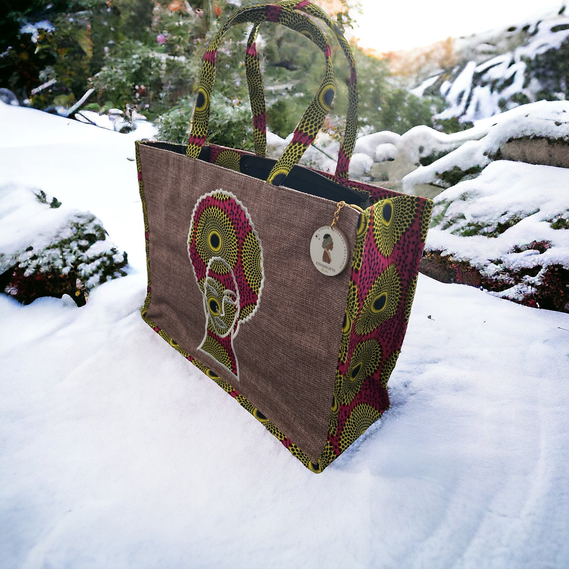 ETHNEEGIFTS - ETHNEEK BURLAP TOTES BAG