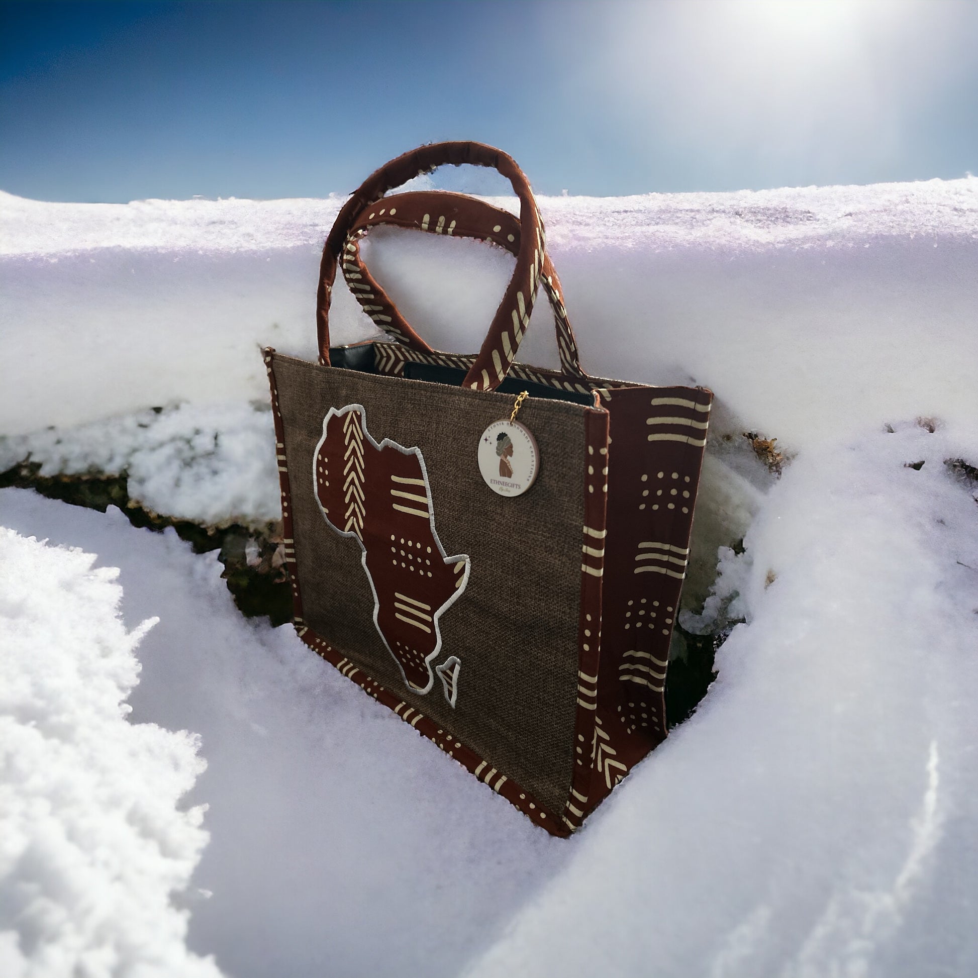 ETHNEEGIFTS - ETHNEEK BURLAP TOTES BAG