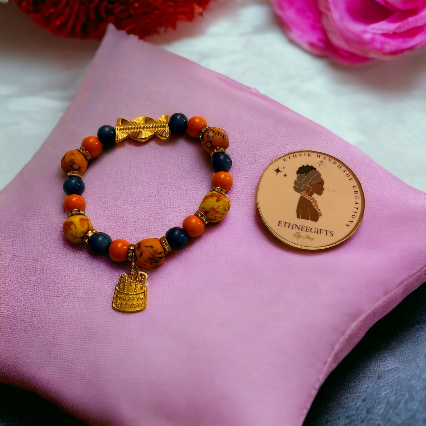 ETHNEEGIFTS - BIRTHDAY BRACELET"HAPPY BDAY"