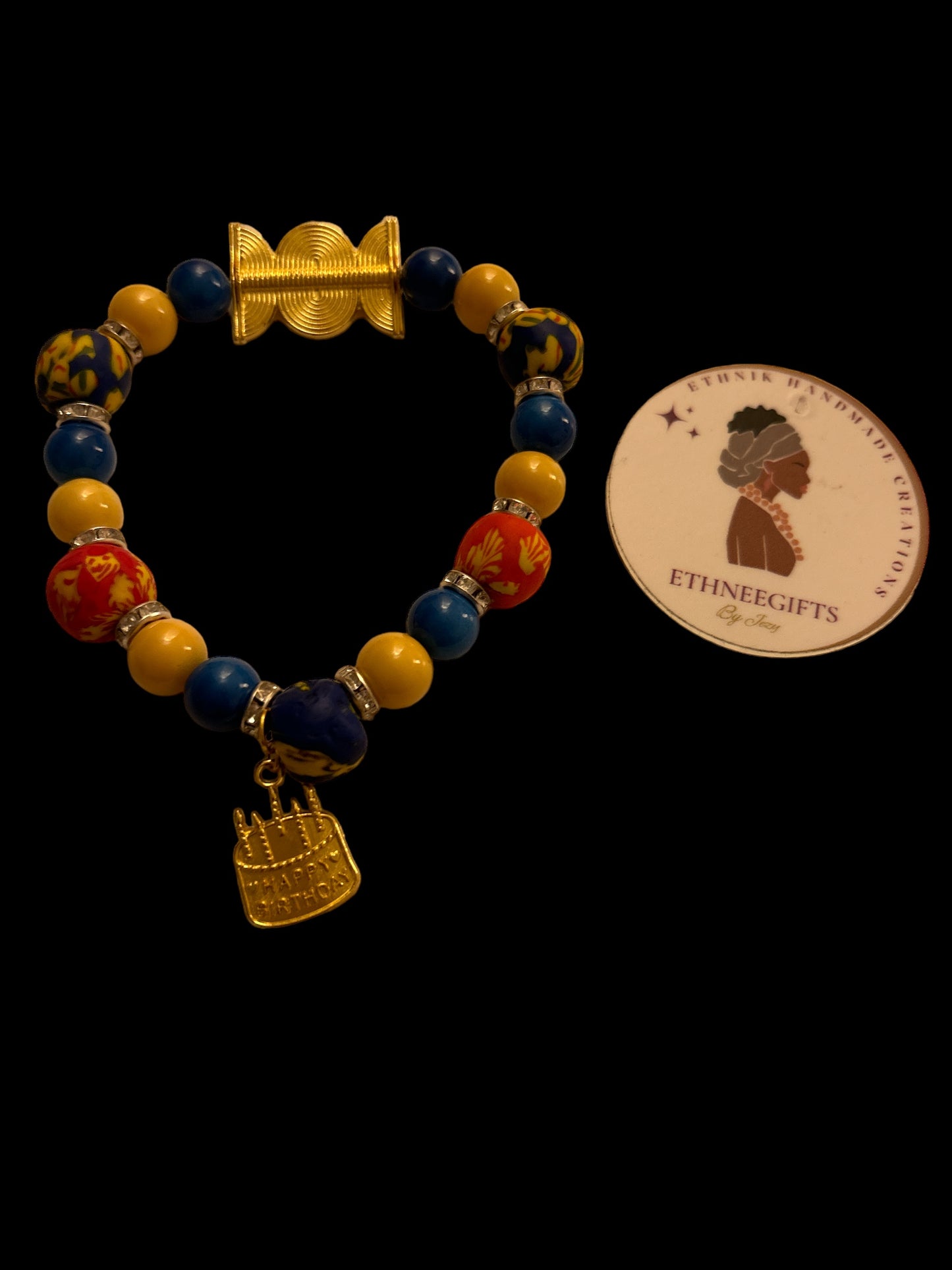 ETHNEEGIFTS - BIRTHDAY BRACELET "HAPPY BDAY"