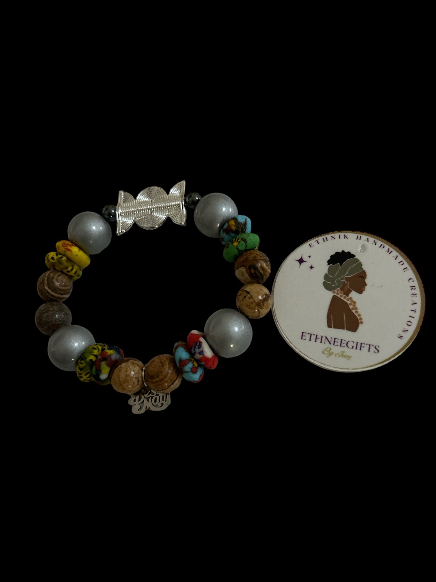 ETHNEEGIFTS - QUEEN MOTHER BRACELET " Best Mom"