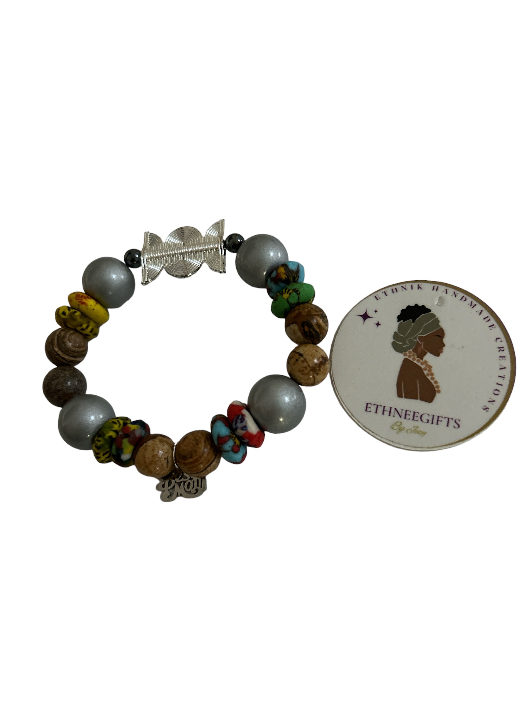 ETHNEEGIFTS - QUEEN MOTHER BRACELET " Best Mom"