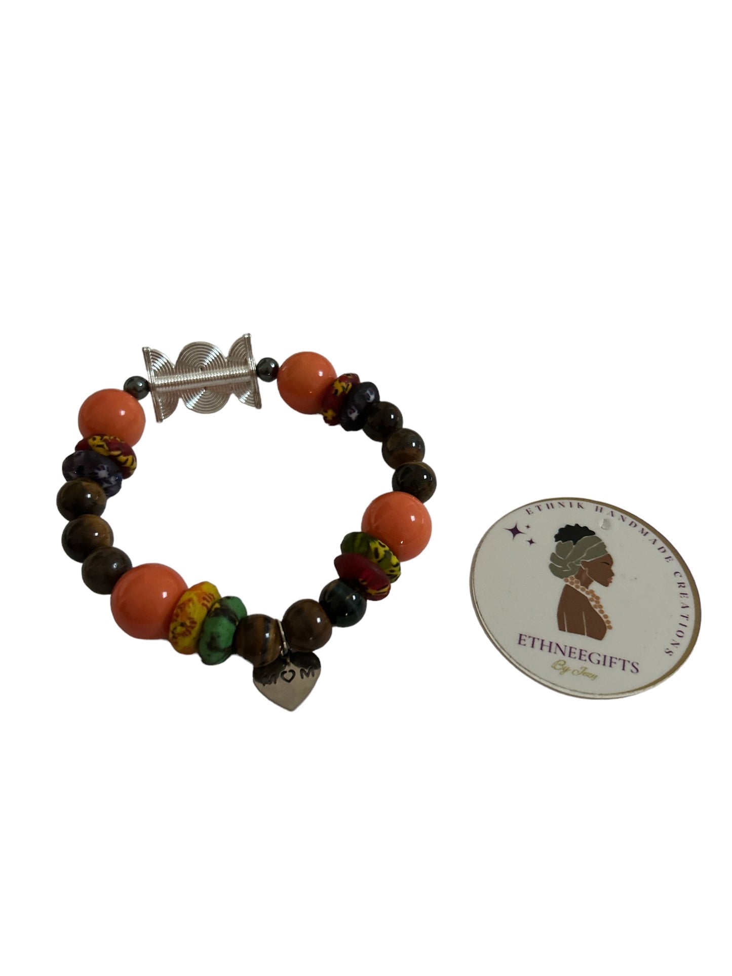 ETHNEEGIFTS - QUEEN MOTHER BRACELET "Mom"