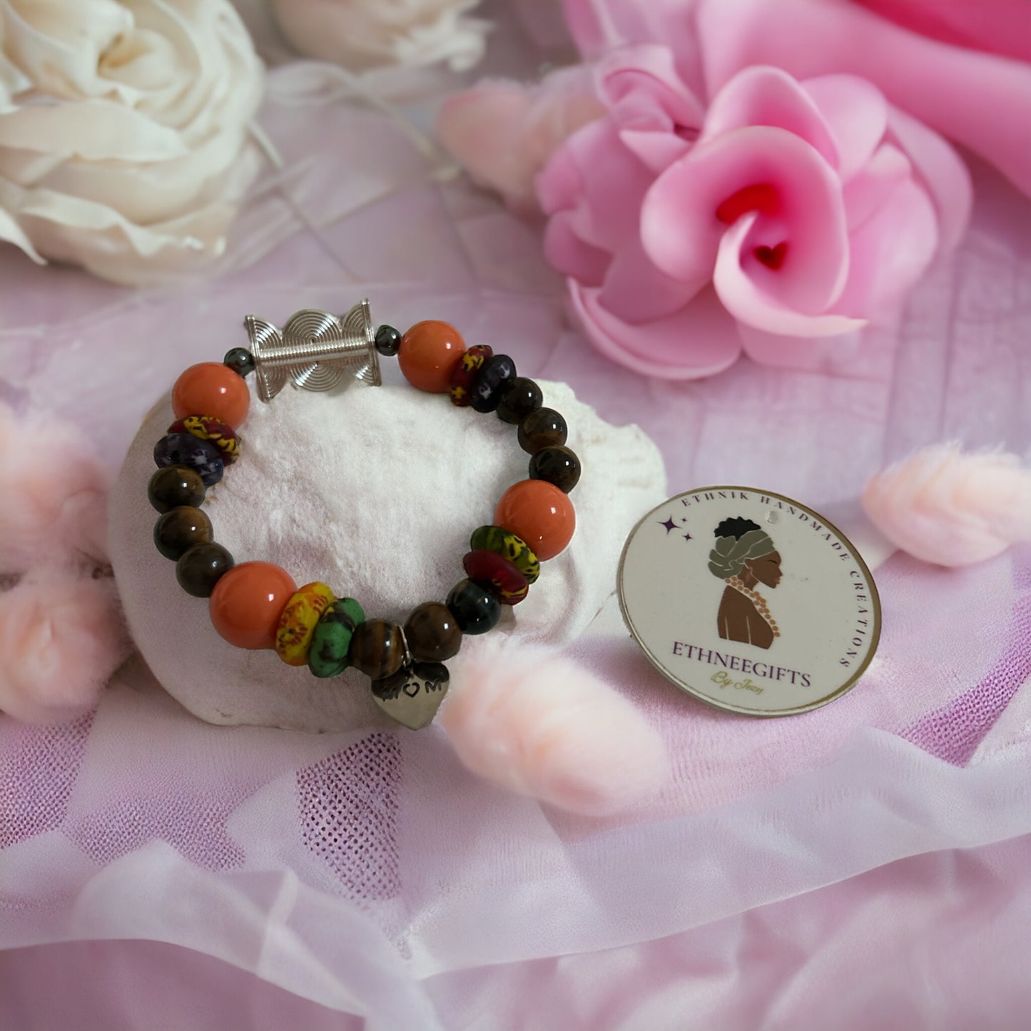 ETHNEEGIFTS - QUEEN MOTHER BRACELET "Mom"