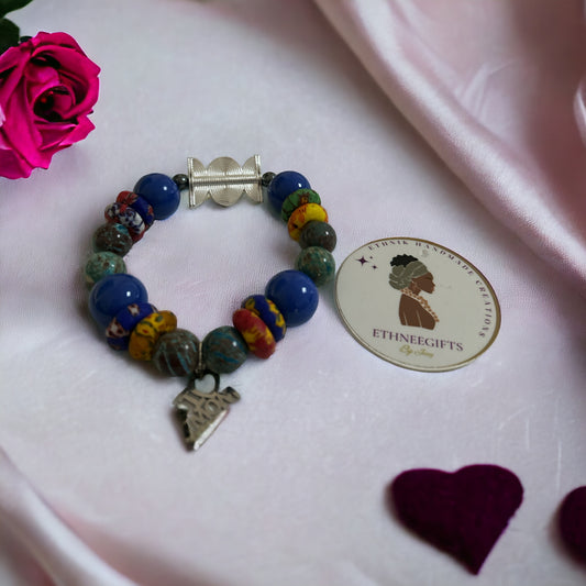 ETHNEEGIFTS - QUEEN MOTHER BRACELET "I love Mom"