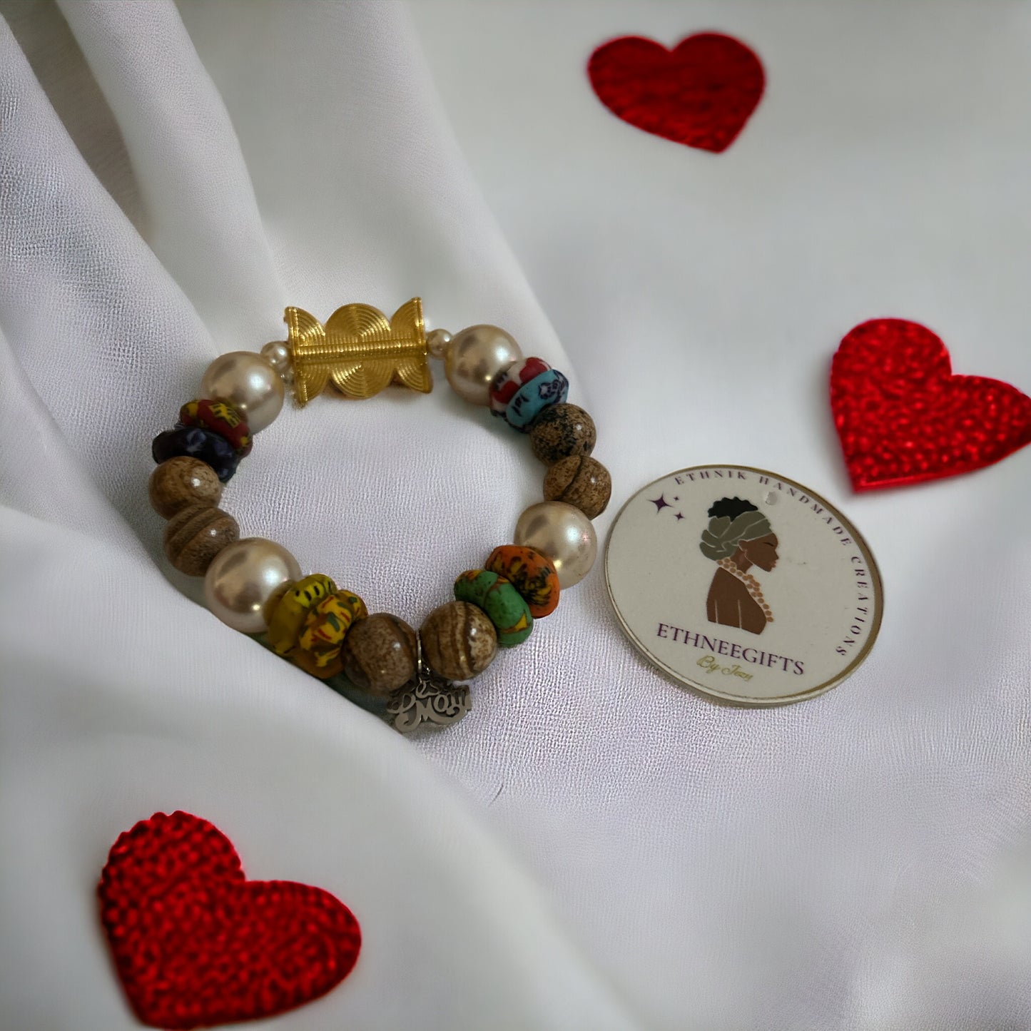 ETHNEEGIFTS - QUEEN MOTHER BRACELET "Best Mom"