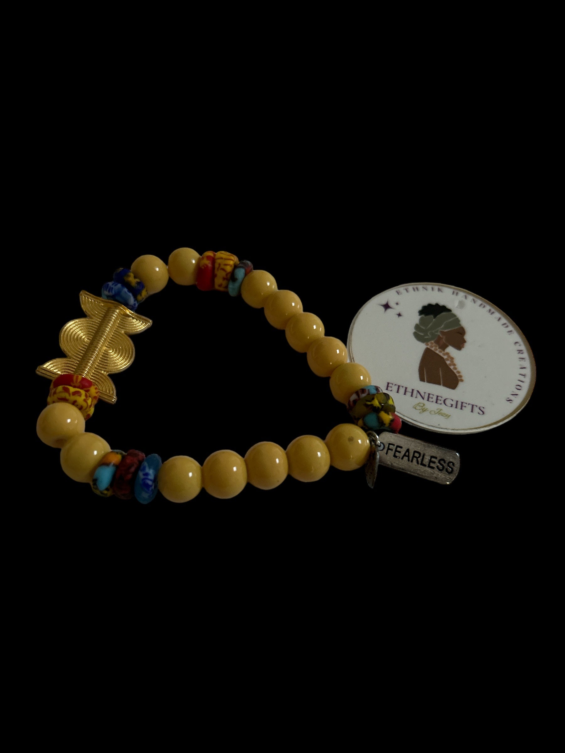 ETHNEEGIFTS - MOTIVATION BRACELET " FEARLESS"