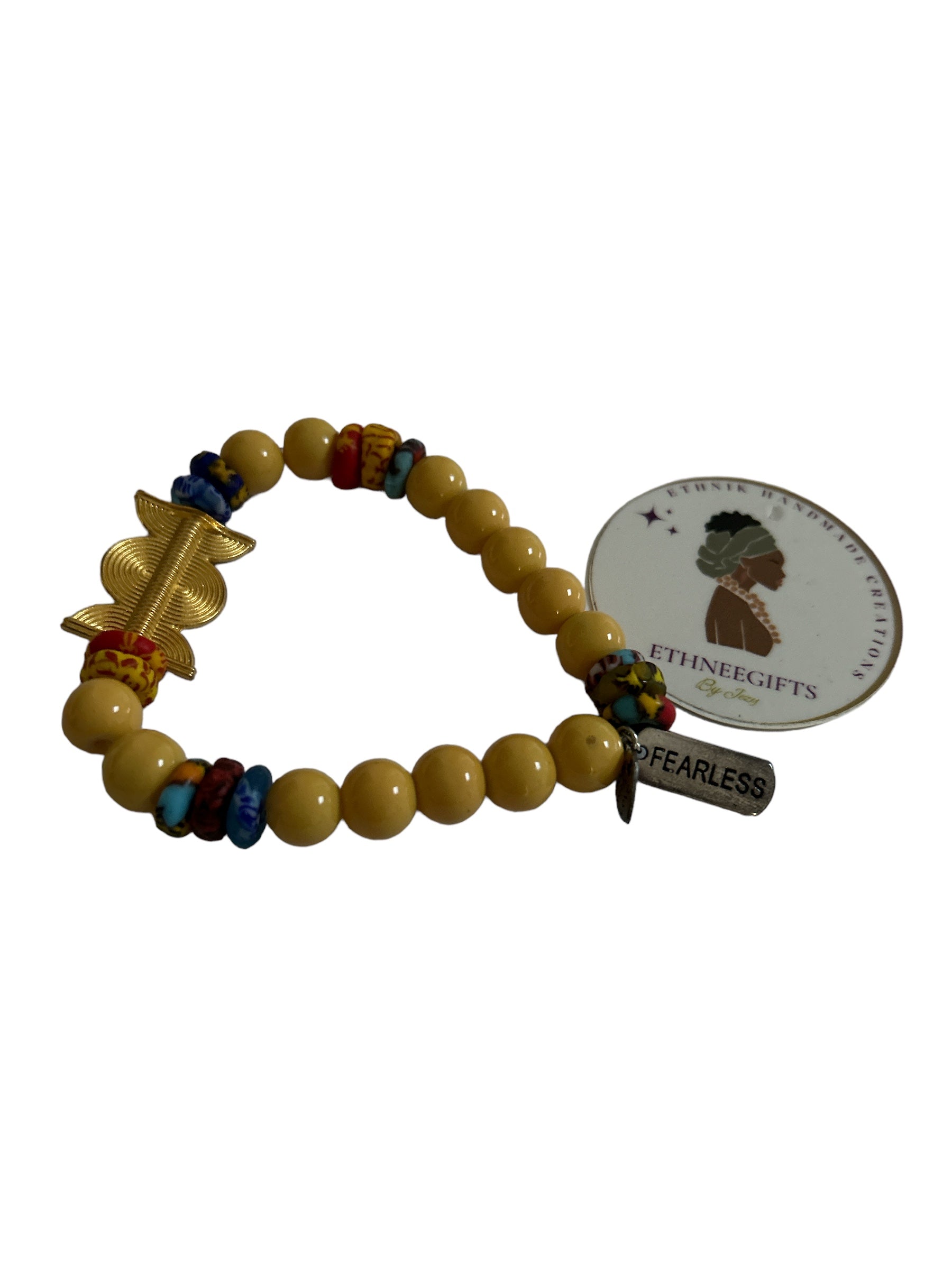 ETHNEEGIFTS - MOTIVATION BRACELET " FEARLESS"