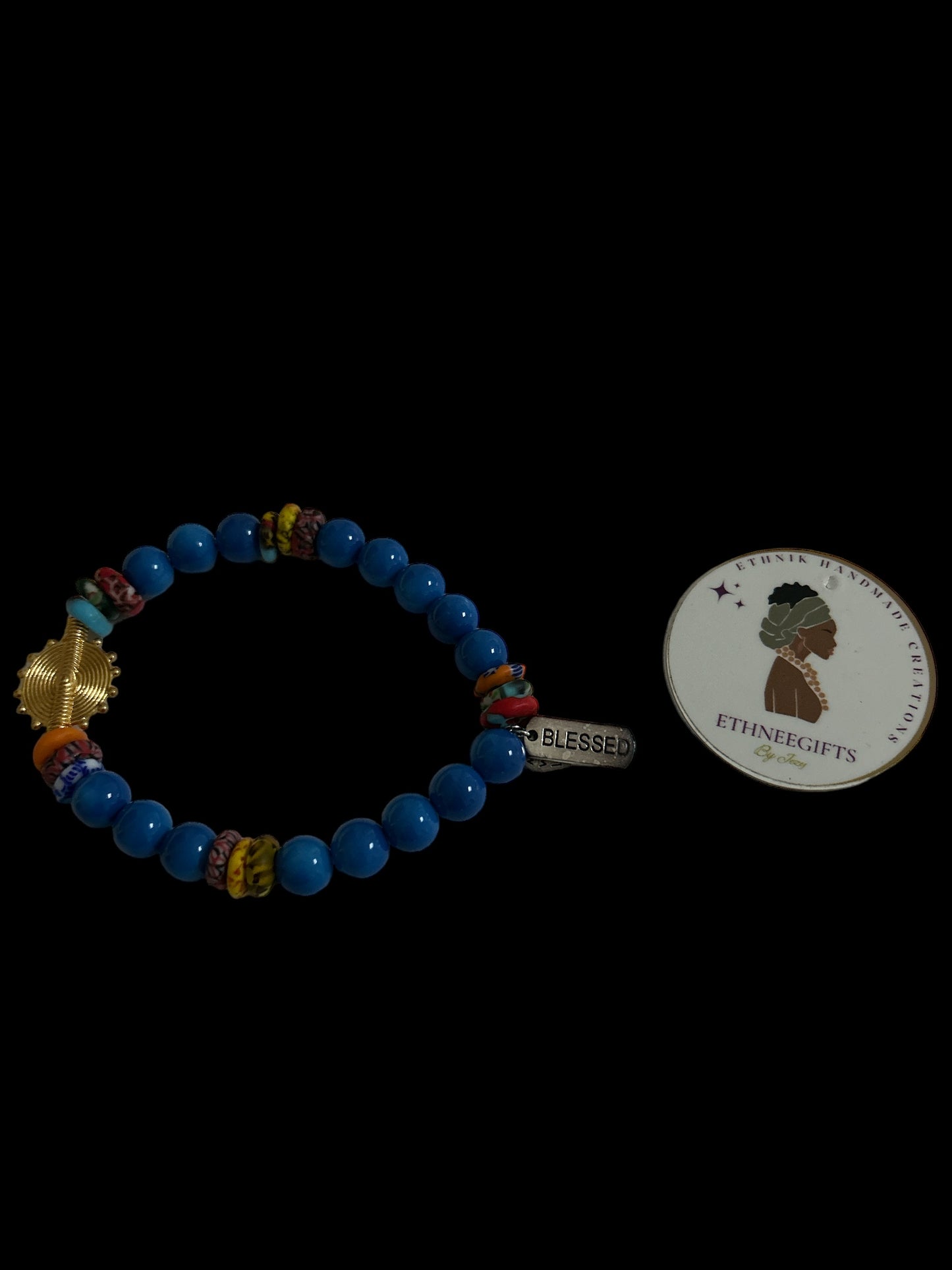 ETHNEEGIFTS - MOTIVATION BRACELET " BLESSED"